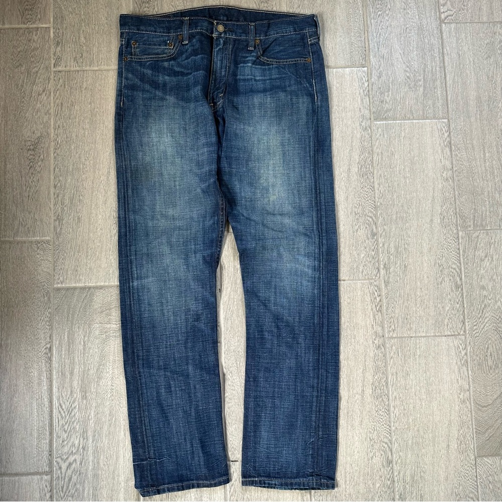 Vintage Levi’s 513 Men’s Size W36 L32 Distressed Dark Blue Wash